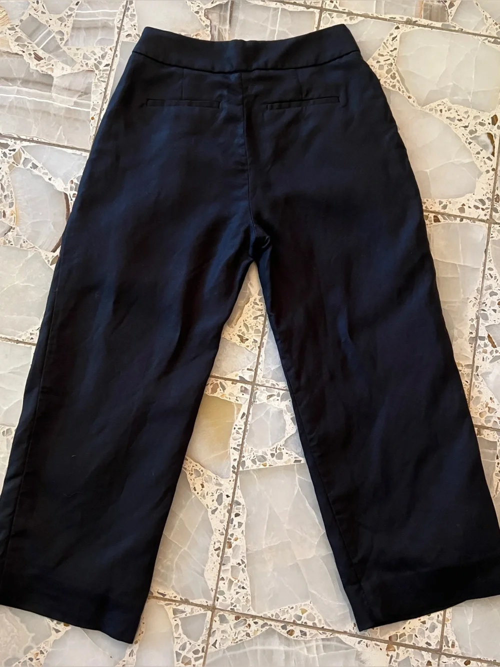 J. Crew Women’s Linen-blend Black Dress Pants - Wide Leg